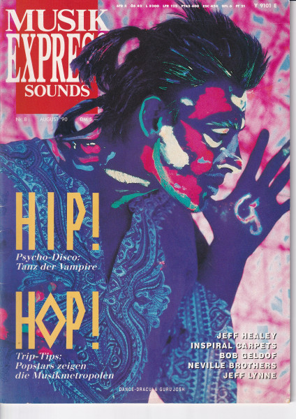 Musik Express Sounds - 1990 August - Jeff Healey, Inspiral Carpets, Bob Geldof, Jeff Lynne