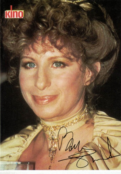 Kino-Autogrammkarte - Barbra Streisand