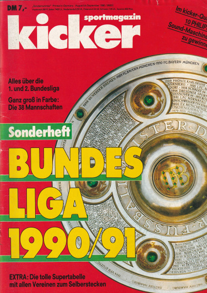 Kicker Sonderheft Bundesliga 1990/91