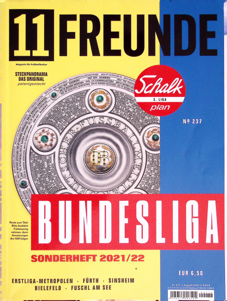 11 Freunde - Heft Nr. 237 - August 2021 - Sonderheft Bundesliga 2021/22