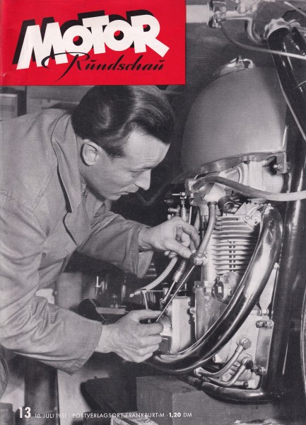 Motor Rundschau 1951 Heft 13 - 10.07.1951 - Opel Kapitän 2,5 L, Ford Taunus de luxe
