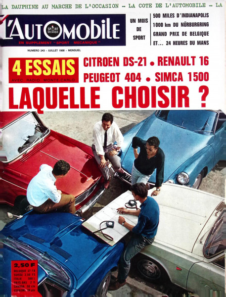 L´Automobile No. 243 - Juillet 1966