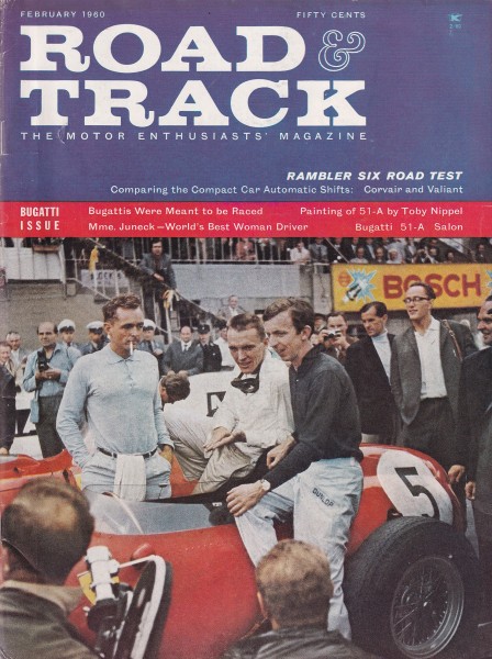 Road & Track - 1960 February - Rambler 6, Simca Oceane, Devin-VW, Bugatti Type 51-A