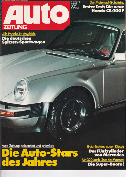 Auto Zeitung 1974 Heft 26 - 12.12.1974 - Honda CB 400 F