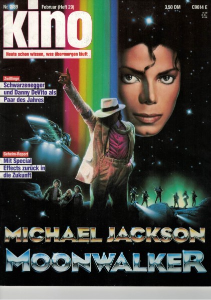 Kino Zeitschrift, Heft Nr. 29, Februar 1989, Michael Jackson, Moonwalker, Danny DeVito