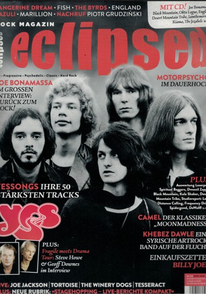 eclipsed Rock Magazin Nr. 179, 04-2016, mit CD, Yes