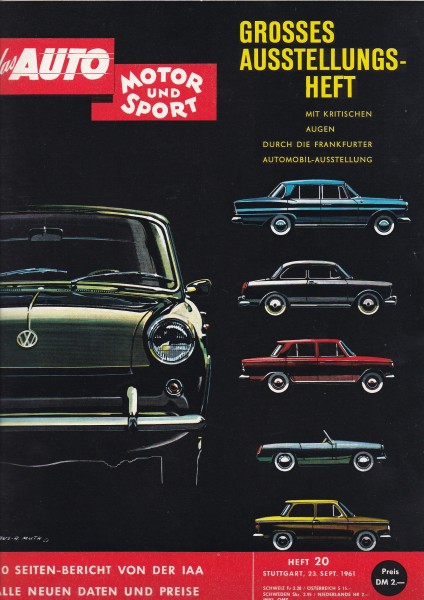 Auto Motor und Sport 1961 Heft 20-23.09.1961