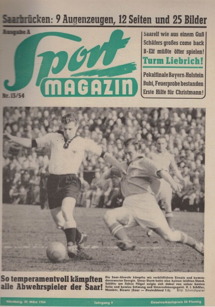 Sport Magazin - 1954 13 A - 29. März 1954