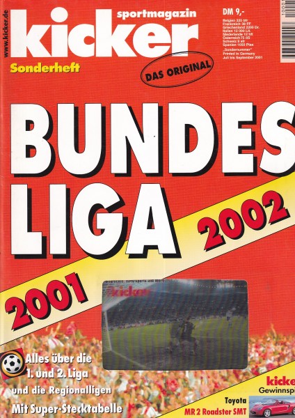 Kicker Sonderheft Bundesliga 2001/02