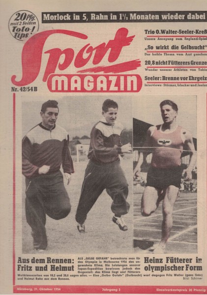 Sport Magazin - 1954 42 B - 21. Oktober 1954