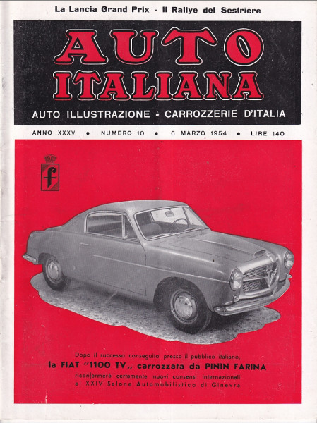 Auto Italiana - 1954 - Nr. 10