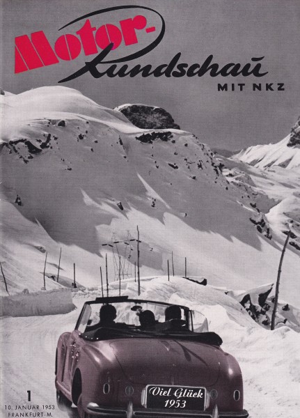 Motor Rundschau 1953 Heft 01 - 10.01.1953 - Tornax V 200, Panther Baby 32 ccm, BMW Typ 501