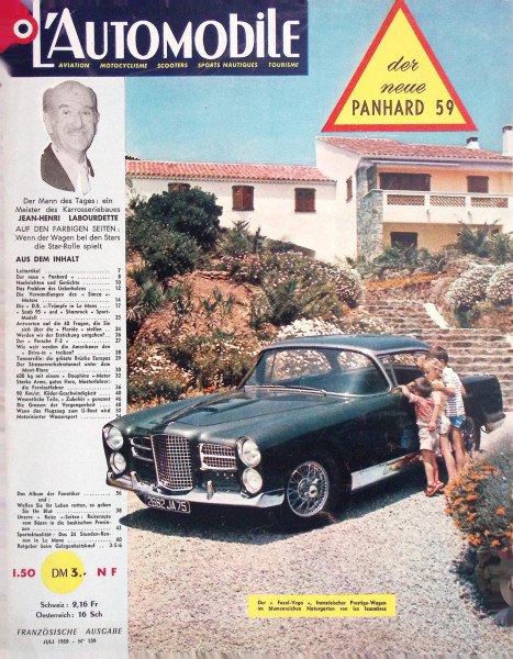 L´Automobile No. 159 - Juli 1959