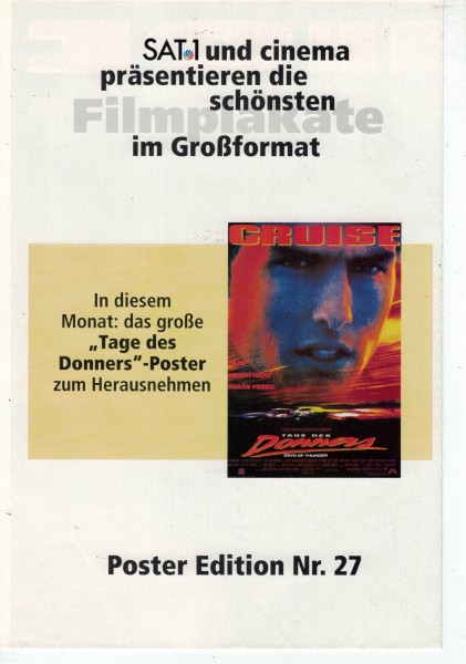 Cinema Poster Edition Nr. 27 - Tage des Donners