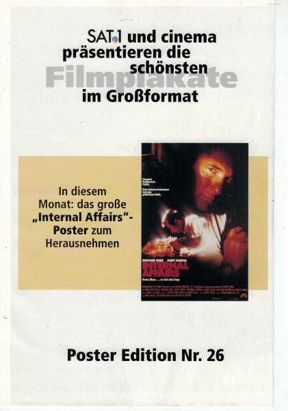 Cinema Poster Edition Nr. 26 - Internal Affairs