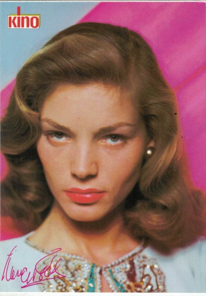 Kino-Autogrammkarte - Lauren Bacall