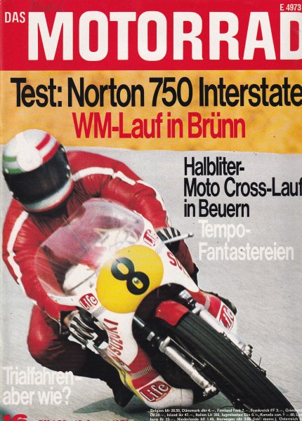 Das Motorrad - 1972 - Heft 16 - Norton Interstate 750