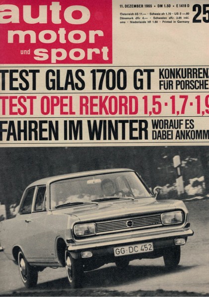 Auto Motor und Sport 1965 Heft 25-11.12.1965