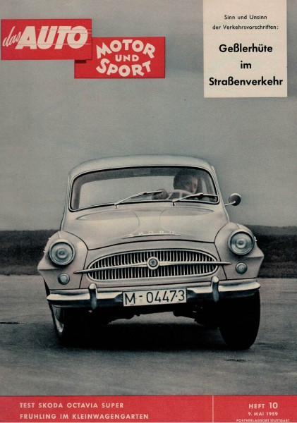 Auto Motor und Sport 1959 Heft 10 - 09.05.1959 - Skoda Octavia Super