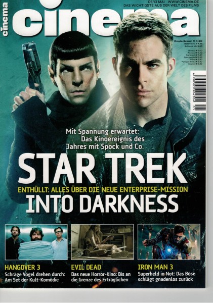 Cinema Zeitschrift, Heft Nr. 420 Mai 2013, Star Trek, Hangover 3, Evil Dead, Iron Man 3,