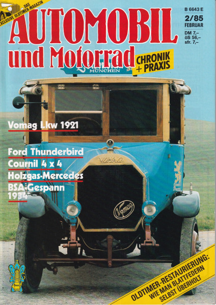 Automobil und Motorrad Chronik - 1985 - Februar