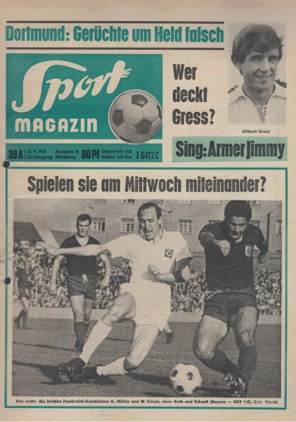 Sport Magazin - 1967 39 A - 25.09.1967
