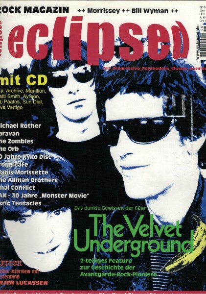 eclipsed Rock Magazin Nr. 063, 06-2004, mit CD, The Velvet Underground, Ayreon, Michael Rother, Bill