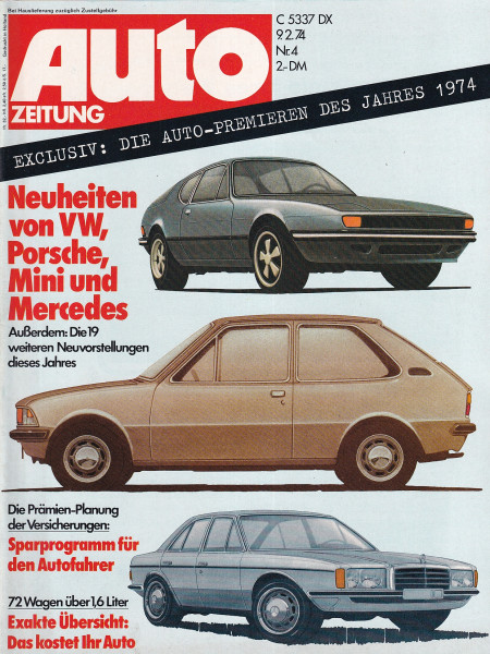 Auto Zeitung 1974 Heft 4 - 09.02.1974