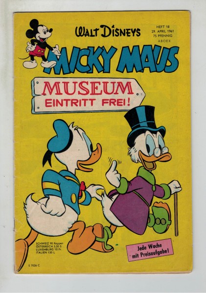 Micky Maus 1961 Nr. 18 / 29.04.1961