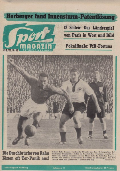 Sport Magazin - 1958 43 A - 27.10.1958