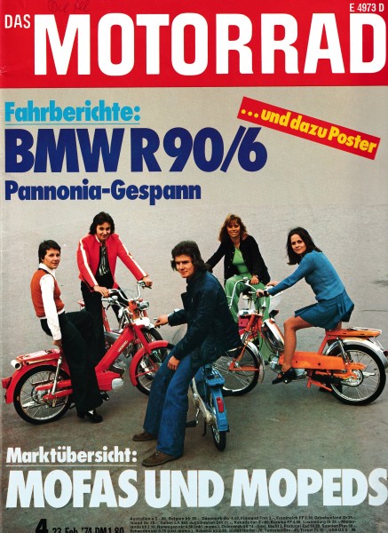 Das Motorrad - 1974 - Heft 04 - BMW R 90/6, Pannonia-Gespann