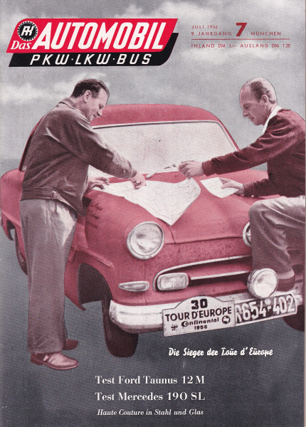 Das Automobil - PKW-LKW-BUS - Juli 1956