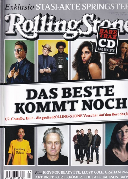 Rolling Stone 2013-07 Juli - Ausgabe 225 - Bruce Springsteen, U2, Elvis Costello, Blur - mit CD