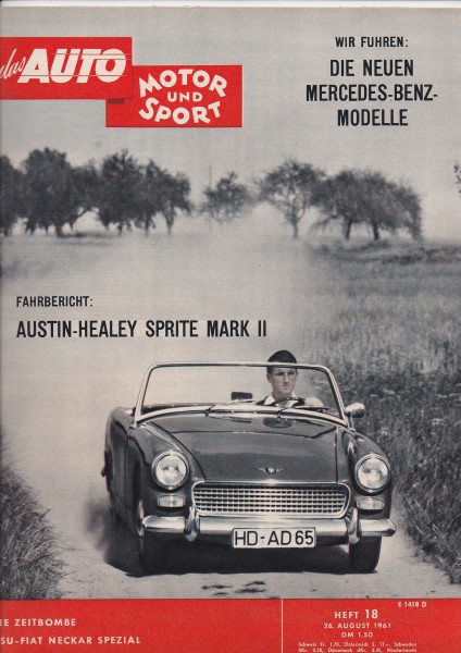 Auto Motor und Sport 1961 Heft 18-26.08.1961