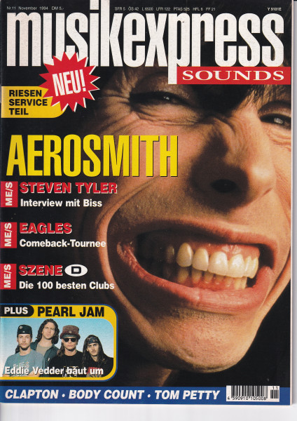Musik Express Sounds - 1994 November - Aerosmith, Steven Tyler, Eagles, Tom Petty