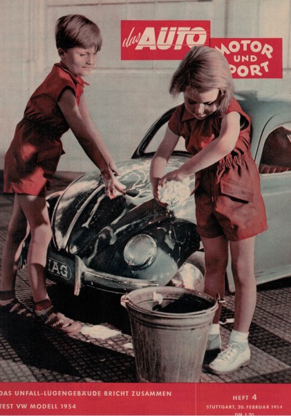 Auto Motor und Sport 1954 Heft 04 - 20.02.1954 - VW Modell 1954