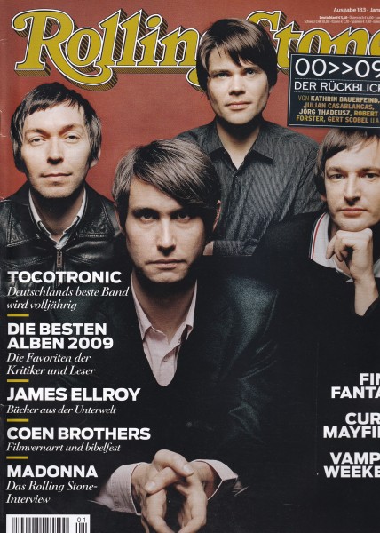 Rolling Stone 2010-01 Januar - Ausgabe 183 - Tocotronic, Madonna, James Ellroy - mit CD