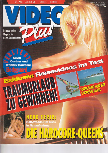 Video Plus Zeitschrift, Heft Nr. 53, Juli 1993 - Bodyguard, Kevin Costner, Whitney Houston