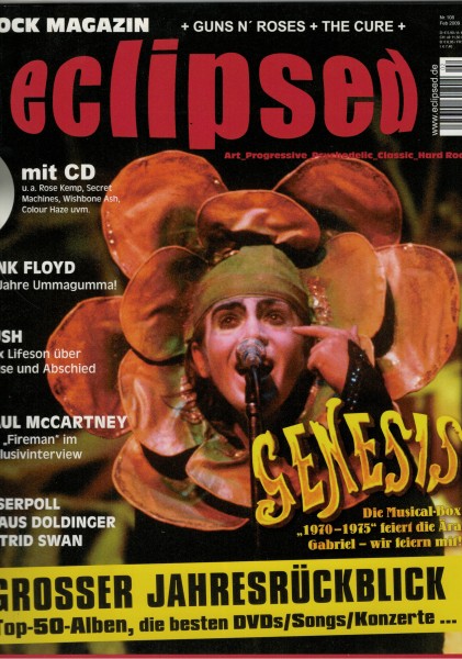 eclipsed Rock Magazin Nr. 108, 02-2009, mit CD, Genesis
