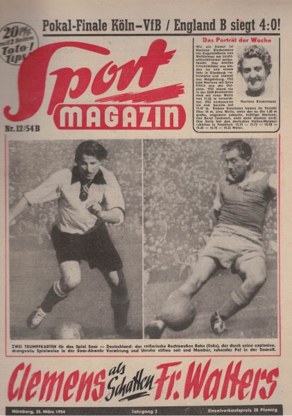 Sport Magazin - 1954 12 B - 25. März 1954