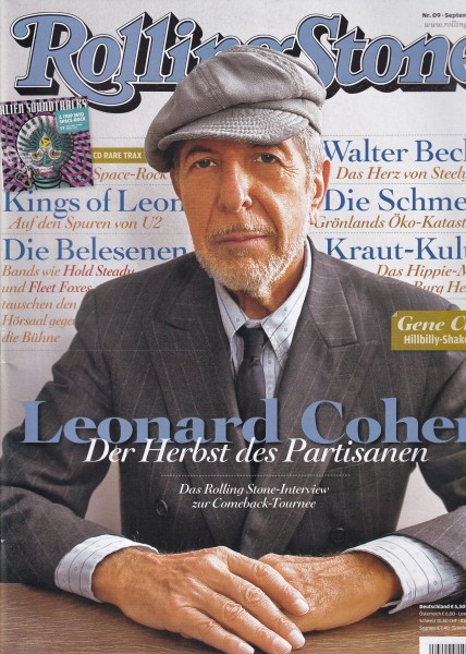 Rolling Stone 2008-09 September - Ausgabe 162 - Kings of Leon, Leonard Cohen - mit CD