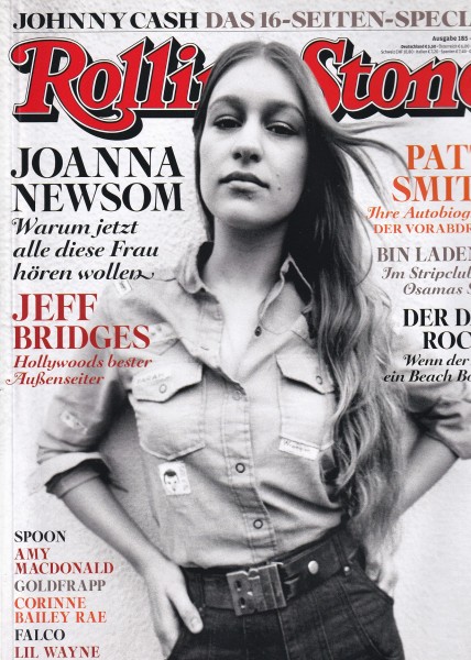 Rolling Stone 2010-03 März - Ausgabe 185 - Johnny Cash, Joanna Newsom, Patti Smith - mit CD