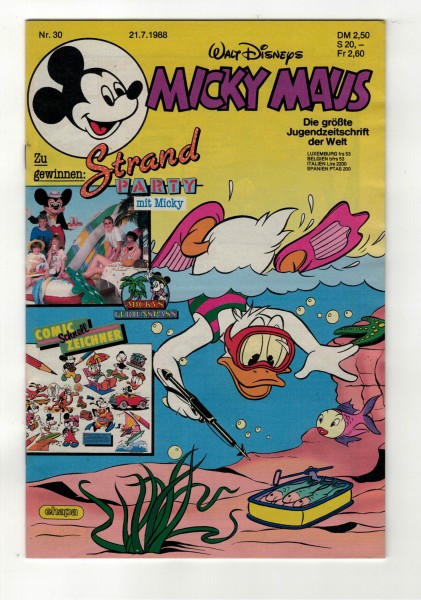 Micky Maus 1988 Nr. 30 / 21.07.1988