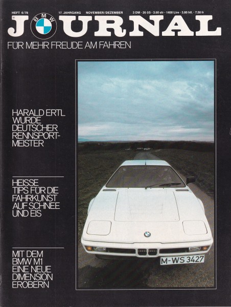 BMW Journal - 1978 November/Dezember - Heft 6