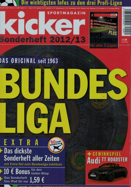 Kicker Sonderheft Bundesliga 2012/13