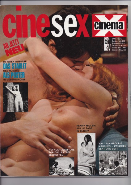 Cinema X - cinesex - Das Film-Magazin für Liebhaber - Heft-Nr. 16 + Superposter