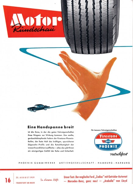 Motor Rundschau 1959 Heft 16 - 25.08.1959 - Ford Zodiac, M.G. MGA 1600