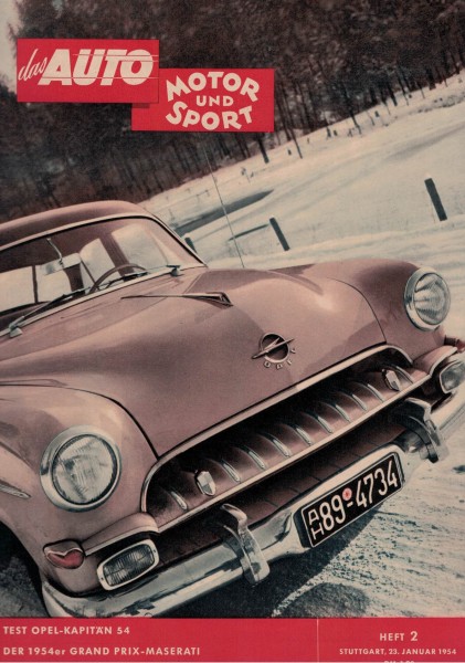 Auto Motor und Sport 1954 Heft 02 - 23.01.1954 - Opel-Kapitän 54