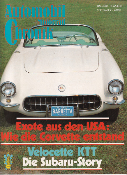 Automobil und Motorrad Chronik - 1981 - September