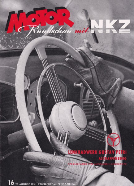 Motor Rundschau 1951 Heft 16 - 25.08.1951 - Champion Typ 400 - 0,4 L